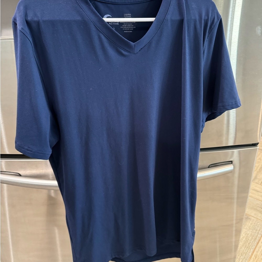 Active Navy Blue and olive V-Neck T-Shirts